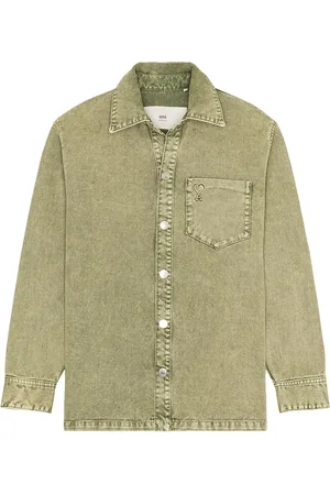 Ami ADC Overshirt in - Green. Size L (also in M, S, XL/1X).