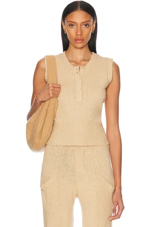 AYA MUSE Soleil Top in - Beige. Size L (also in M, S, XS).