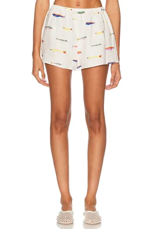 Staud Paddle Linen Short in - White. Size XS (also in ).