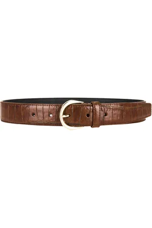 Saint Laurent Ceinture Croissant De Lune Belt in - Cognac. Size 65 (also in 70, 75, 80, 85, 90).