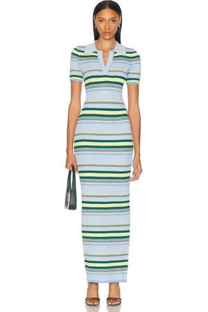 MONSE Jacquard Maxi Dress in - Baby Blue. Size L (also in M, S, XS).