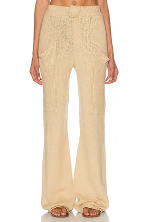 AYA MUSE Soleil Pant in - Beige. Size L (also in M, S, XS).