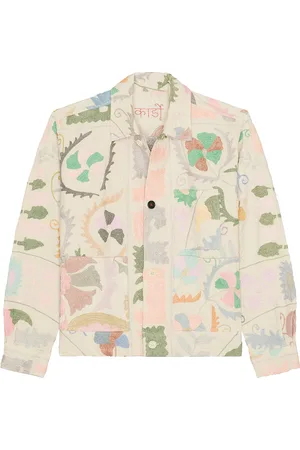 Kardo Bodhi Jacket in - Beige. Size L (also in M, S, XL/1X).