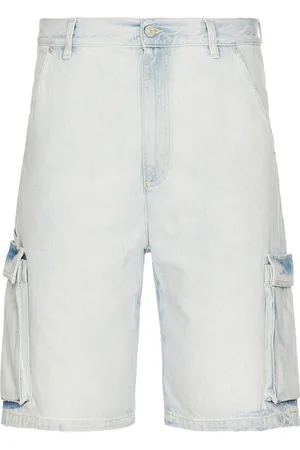 Le PÈRE Star Drover Cargo Short in - Blue. Size 30 (also in 32, 34, 36).