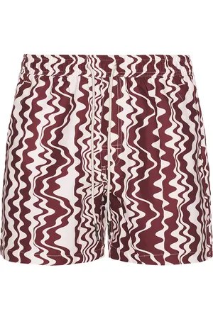 Oas Ruby Verve Swim Shorts in - Burgundy. Size L (also in M, S, XL/1X).