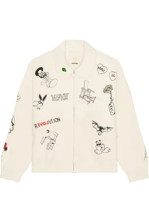 Kardo X Monitaly Tattoo Jacket in - Cream. Size S (also in XL/1X).