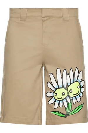 Sky High Farm Daisy Work Shorts in - Beige. Size L (also in M, S, XL/1X).