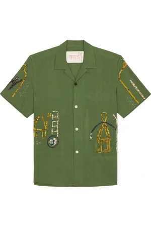 Kardo Ronen Shirt in - Green. Size L (also in M, S, XL/1X).