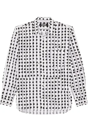Comme des Garçons Stripe Filip Pagowaski Print Shirt in - White. Size L (also in XL).