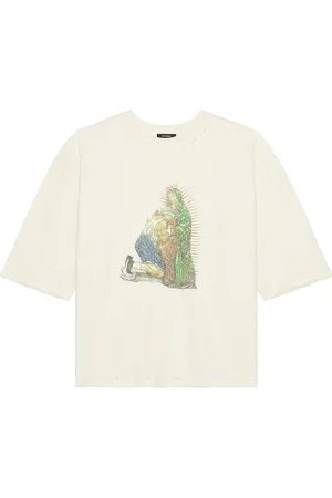 Willy chavarria Santa Madre Destroyed Buffalo Tee in - White. Size L (also in XL).