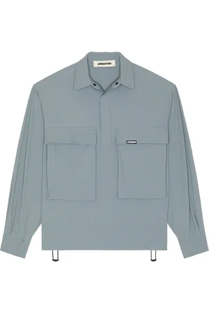 Metalwood Ripstop Overshirt in - Slate. Size L (also in M, S, XL/1X).