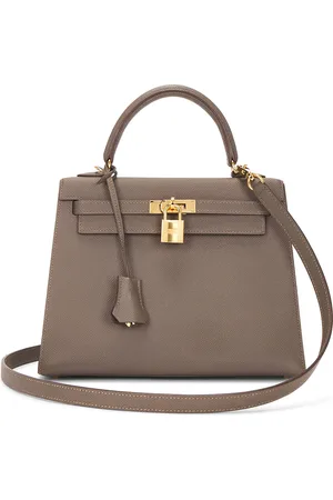 Hermès Epsom Kelly 25 Handbag in - Grey. Size all.