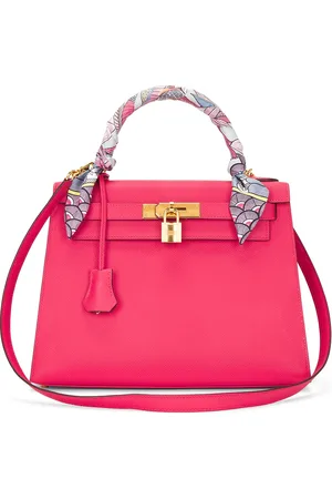 Hermès Epsom Kelly 28 Handbag in - Fuchsia. Size all.