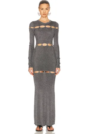 Isabel Marant Elmire Dress in - Metallic Silver. Size 34 (also in 36).