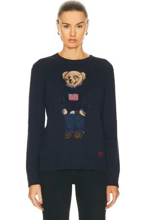 Ralph Lauren Bear Long Sleeve Pullover Sweater in - Navy. Size L (also in ).