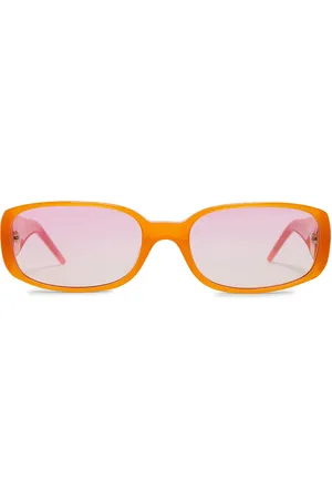 Casablanca Oval Stripe Sunglasses in - Orange. Size all.
