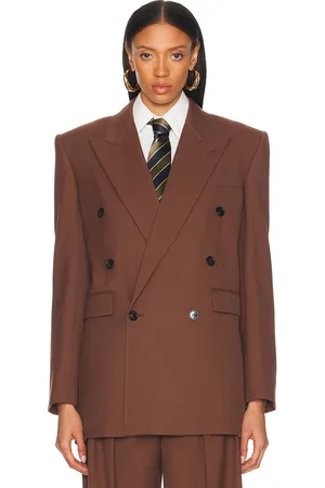 Saint Laurent Double Breasted Blazer in - Brown. Size 38 (also in ).