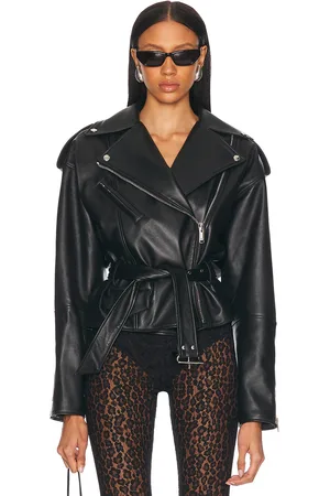 ALEXANDRE VAUTHIER Leather Biker Jacket in - . Size 38 (also in 40, 42, 44).