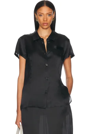 Khaite Keefe Satin Top in - . Size L (also in S, XL, XS).