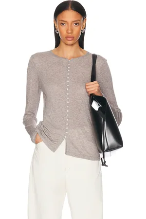 By Malene Birger Janes Top in - Light Grey. Size L (also in M, S, XS).