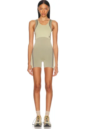On Running Studio Knit Bodysuit in - Olive. Size L (also in M, S, XS).