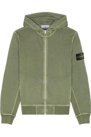 Stone Island Zip Up Hoodie in - Green. Size L (also in M, S, XL/1X).