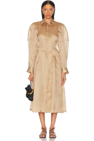 anOnlyChild Porta Dress in - Tan. Size M (also in S, XS).