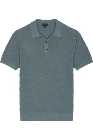 CLUB MONACO Diamond Polo in - Slate. Size L (also in M, S, XL/1X).