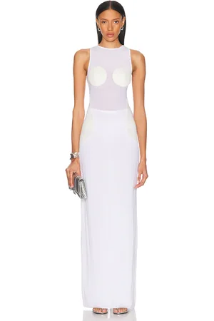Jean Paul Gaultier Long Dress in - White. Size L (also in M, S, XS).