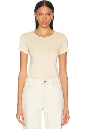 LEMAIRE Fitted Top in - Cream. Size L (also in M, XS).