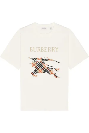 Burberry Stitch EKD Embroidery Core Tee in - White. Size L (also in M, S, XL/1X).