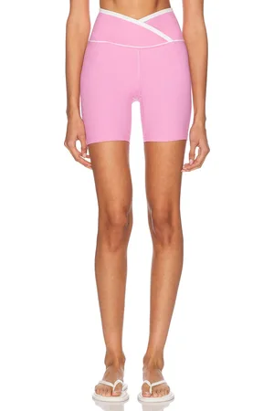 YEAR OF OURS Ribbed Two Tone Veronica Short in - Pink. Size L (also in M, S, XS).