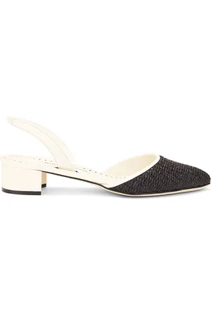 Manolo Blahnik Raffro 30 Raffia Pump in - Black. Size 39.5 (also in ).