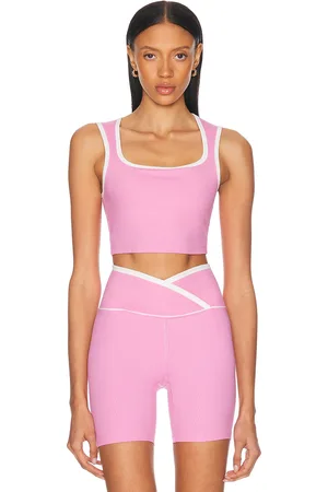 YEAR OF OURS Ribbed Diana Bra in - Pink. Size L (also in S, XS).