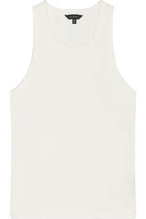 CLUB MONACO Ribbed Tank Top in - White. Size L (also in M, S, XL/1X).