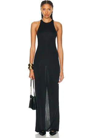 Saint Laurent Jersey Maxi Dress in - Black. Size L (also in S).