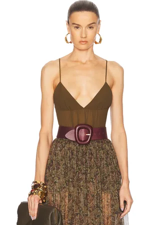 Saint Laurent Camisole Top in - Brown. Size 34 (also in 36, 38, 40).