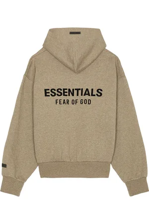 FEAR OF GOD Classic Fit Fleece Zip Up Hoodie in - Neutral. Size L (also in M, S, XL, XXL).