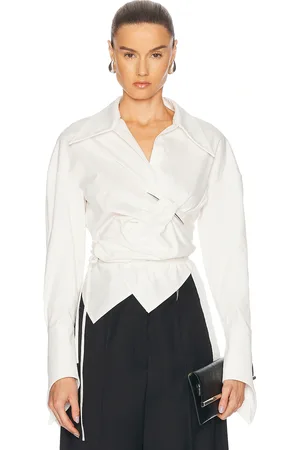 Grace Pierced Dagger Oversized Wrap Shirt in - . Size 36/S (also in 38/M).