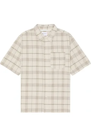 Norse projects Ivan Relaxed Textured Check Short Sleeve Shirt in - Brown. Size M (also in ).