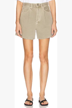 AGOLDE Rhoda Short in - Tan. Size 24 (also in 25, 26, 27, 28, 29, 30, 31, 33, 34).