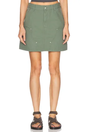 Carhartt Maeve Double Knee Mini Skirt in - Green. Size L (also in M, S, XS).
