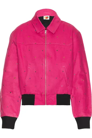 Sky High Farm Studded Work Jacket Woven in - Rose. Size L (also in M, S, XL/1X).