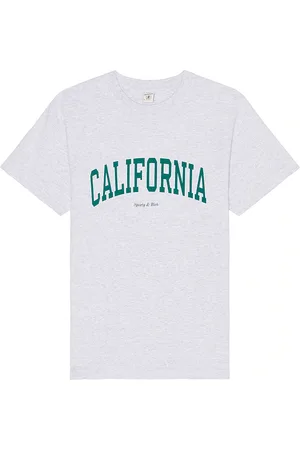 Sporty & Rich California T-Shirt in - Light Grey. Size L (also in M, S, XL/1X).