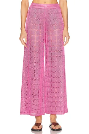 Calle Del Mar Patchwork Pant in - Pink. Size L (also in M, S).