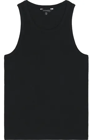 CLUB MONACO Ribbed Tank Top in - Black. Size L (also in M, S, XL/1X).