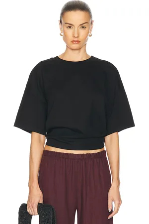 ENZA COSTA Supima Curve Tee in - . Size L (also in M, S, XS).