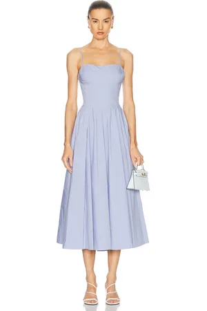 Simkhai Kittiya Midi Dress in - Blue. Size 0 (also in 2, 4, 8).