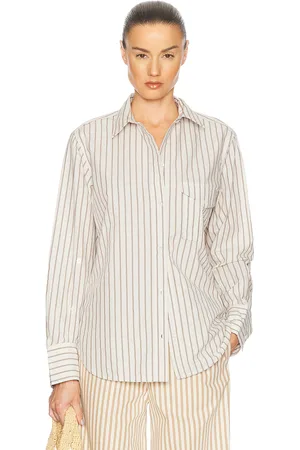 Citizens of Humanity Shay Shirt in - Beige. Size L (also in M, S, XL, XS).
