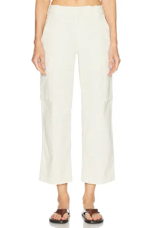 NILI LOTAN Leofred Cargo Pant in - Cream. Size 0 (also in 00, 10, 12, 2, 4, 6, 8).